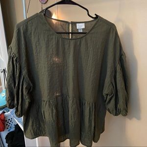 A new day puffed sleeve blouse